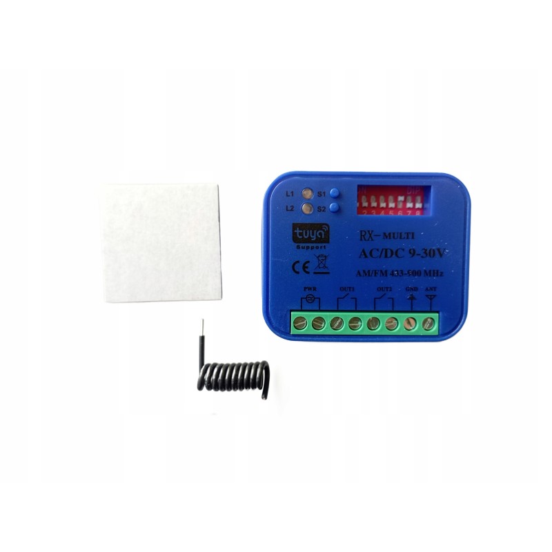 Uniwersalny Radioodbiornik Sterownik WiFi TUYA AC/DC 9-30V 433-900 MHz
