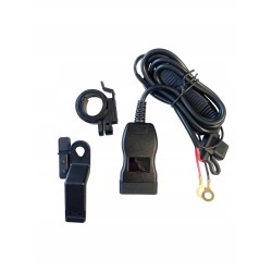 Ładowarka motocyklowa USB QC3.0 & USB-C z woltomierzem LED wodoodporna