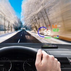 A8 OBD2 HUD Samochodowy Wyświetlacz Head-Up – Projekcja na szybę