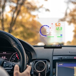 A8 OBD2 HUD Samochodowy Wyświetlacz Head-Up – Projekcja na szybę