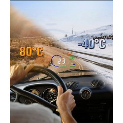 A8 OBD2 HUD Samochodowy Wyświetlacz Head-Up – Projekcja na szybę