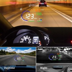 A8 OBD2 HUD Samochodowy Wyświetlacz Head-Up – Projekcja na szybę